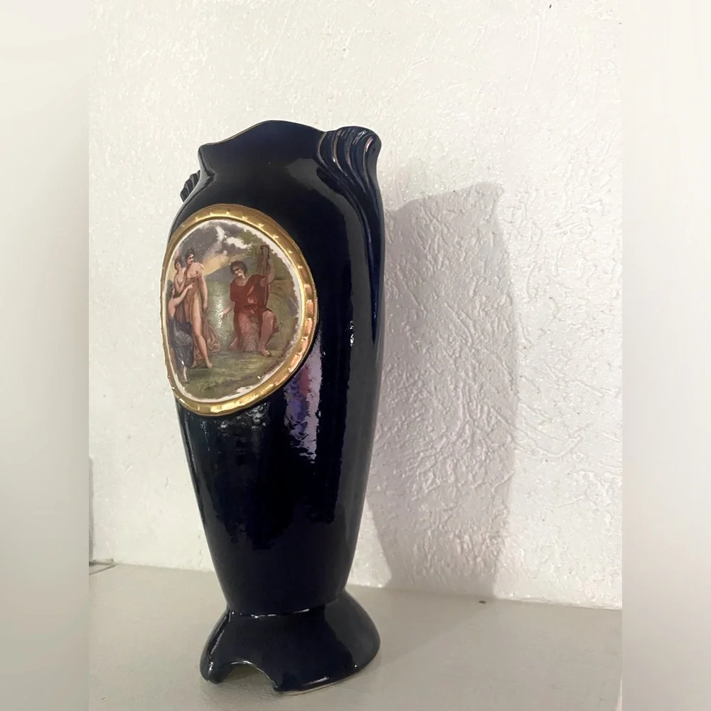 French vintage porcelain cobalt